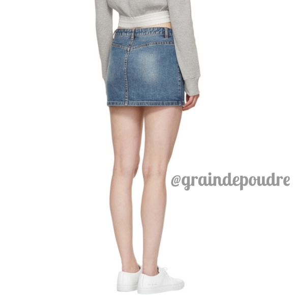 NWT APC Mini Jupe Indigo Denim Skirt 34 0 - Picture 4 of 7